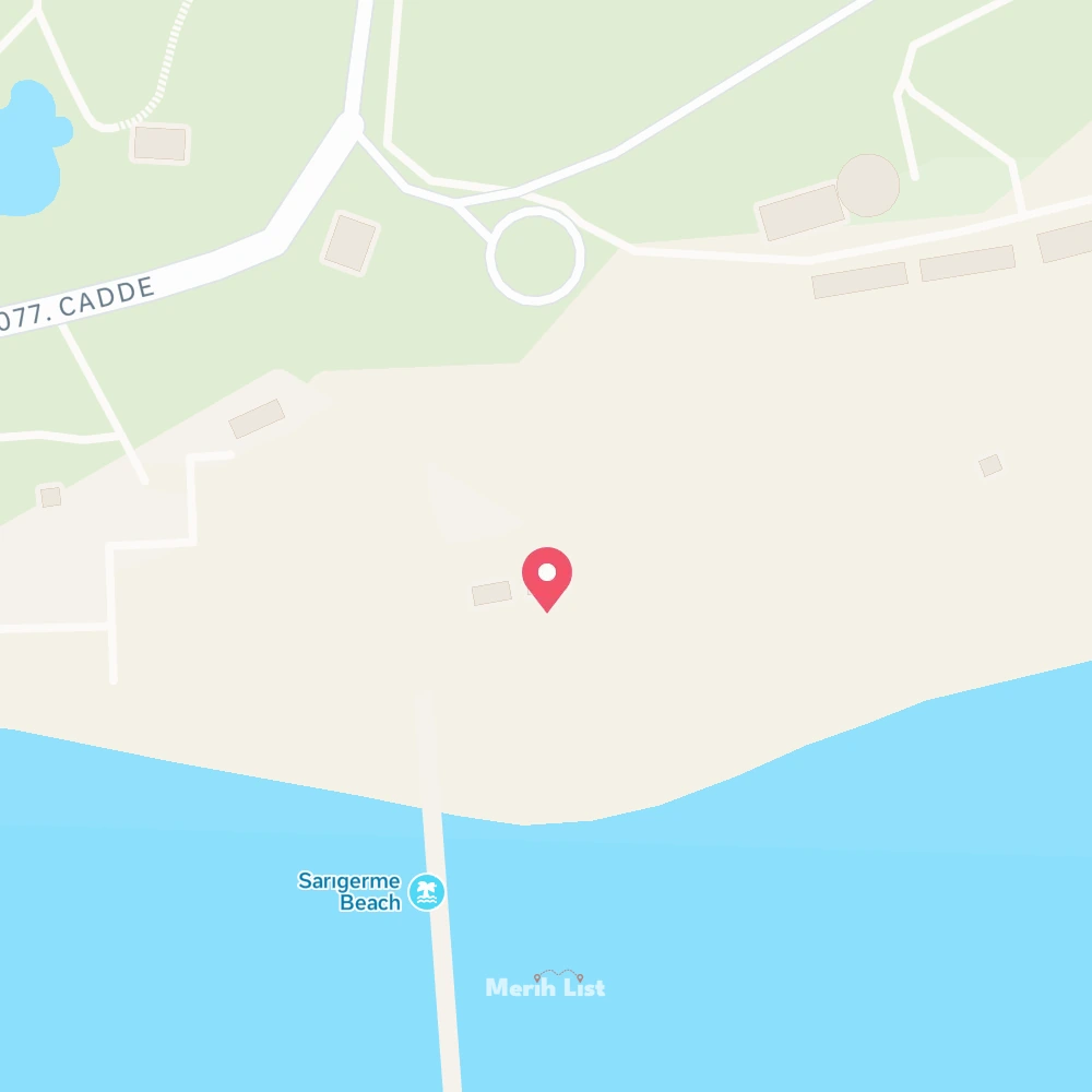 Sarıgerme Halk Plajı konum